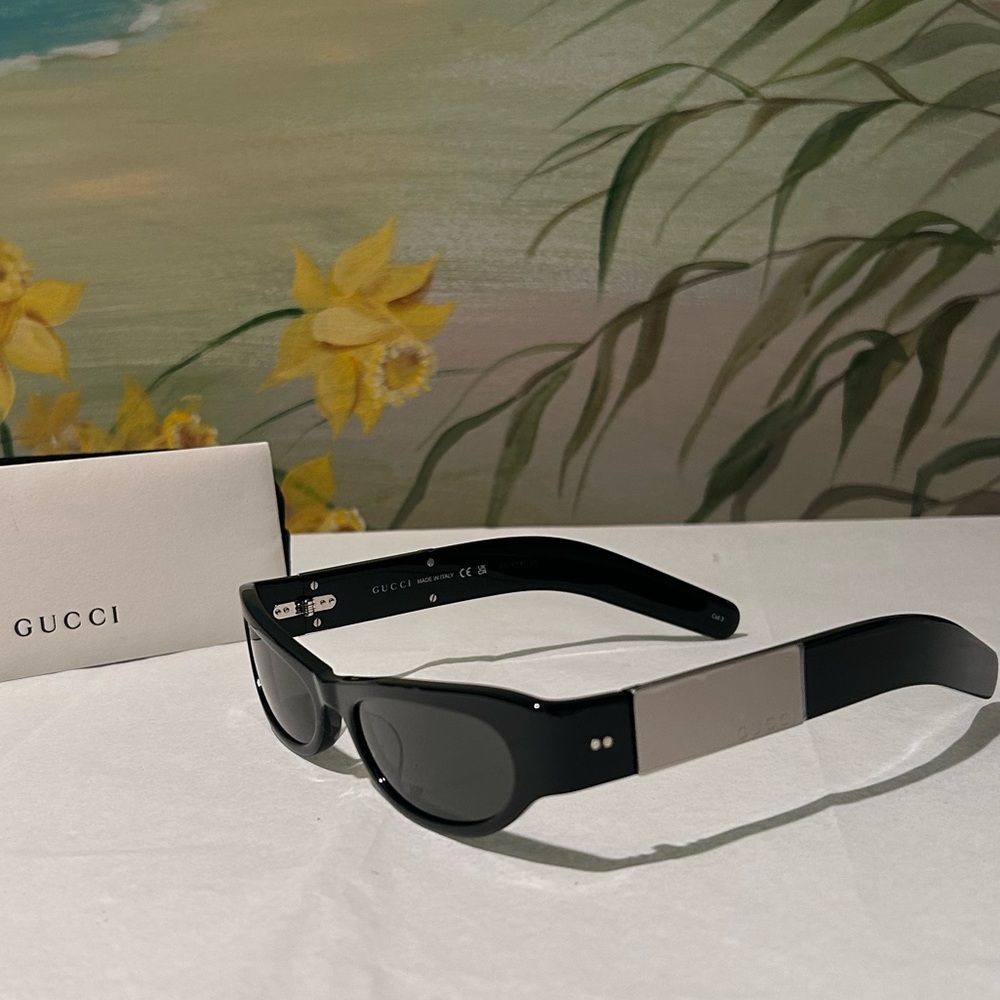 NWT GUCCI GG1635S Black Cat-Eye Sunglasses (003) 53 - 17 - 140 - Picture 4 of 16
